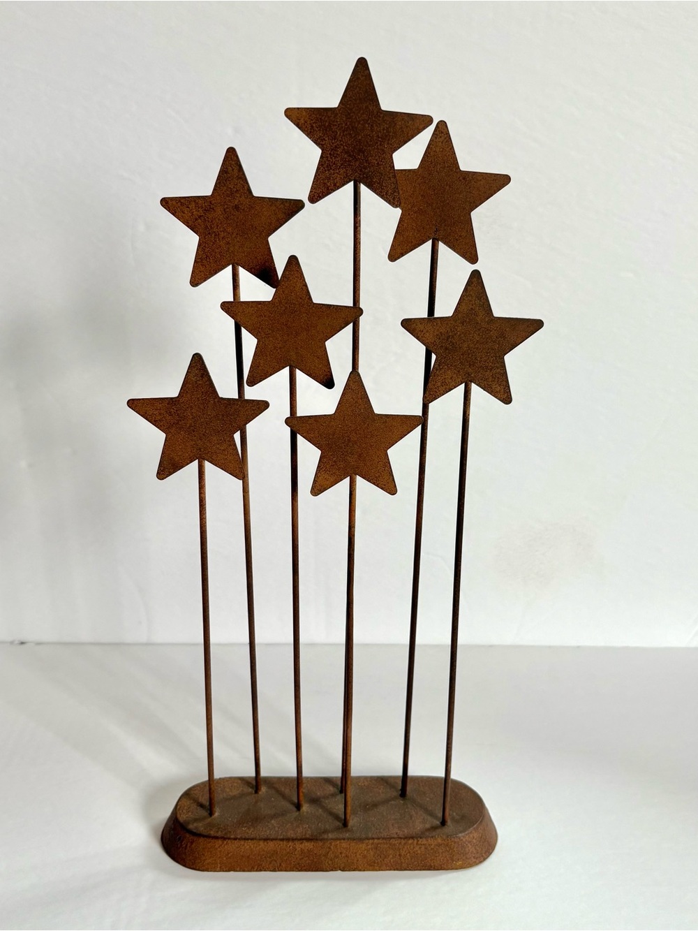 Willow Tree Rustic Metal Star Table Background for Nativity  - Set of 7 Stars